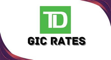 td gic rates